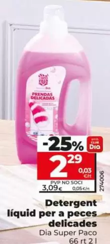 Dia Super Paco - Detergente Liquido Para Prendas Delicadas
