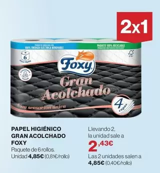 Foxy - Papel Higiénico Gran Acolchado
