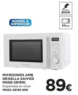 Hipercor - Microones Amb Graella Saivod