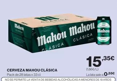 Mahou - Cerveza Clasica
