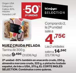 El Corte Inglés - Nuez Cruda Pelada