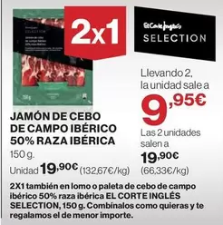 El Corte Inglés - Jamón De Cebo De Campo Ibérico 50% Raza Ibérica