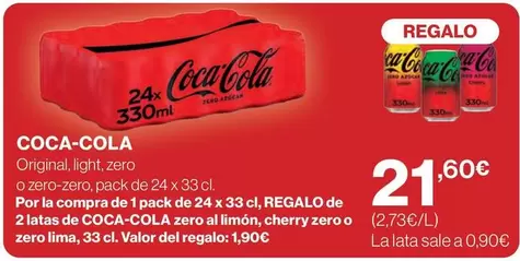 Coca-Cola - Original, Light, Zero O Zero Zero