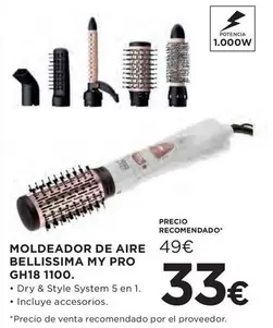 Bellissima - Moldeador De Aire My Pro GH18 1100