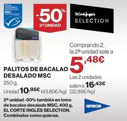 Hipercor - Palitos De Bacalao Desalado Msc