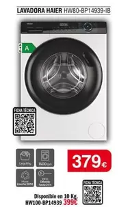 Haier - Lavadora Hw80-bp14939-ib