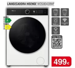 Hisense - Lavasecadora Wd518043bwf
