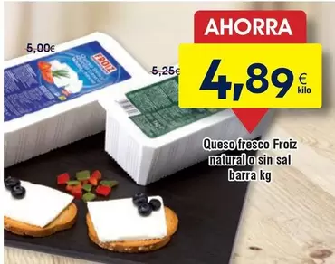 Froiz - Queso Fresco Naturalo Sin Sal