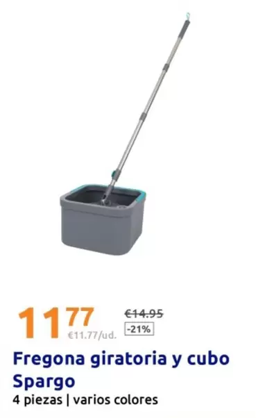 Spargo - Fregona Giratoria Y Cubo