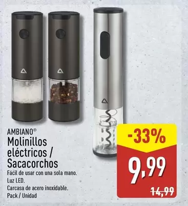 Ambiano - Molinillos Electricos / Sacacorchos