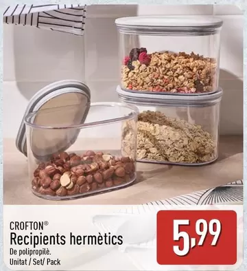 Crofton - Recipients Hermètics