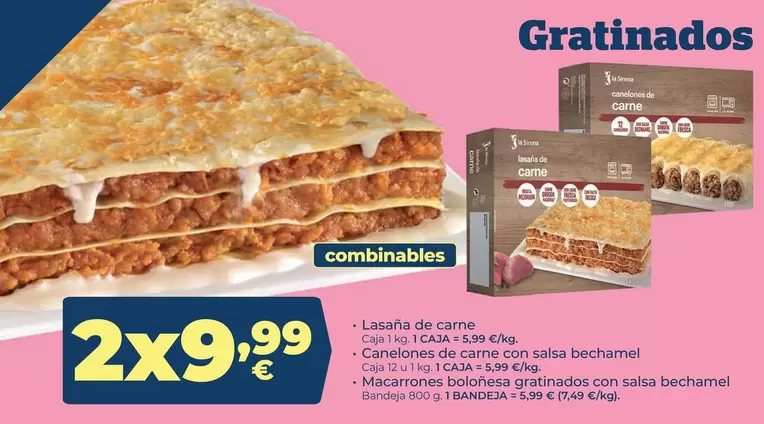 La Sirena - Lasaña De Carne 