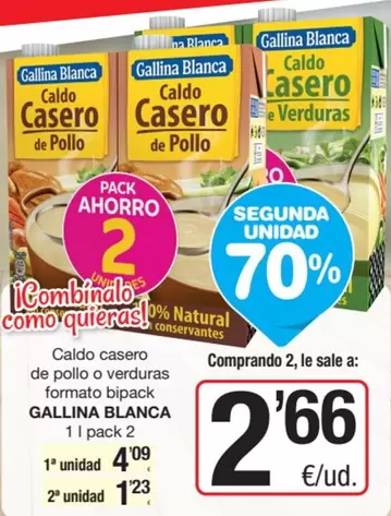 Gallina Blanca - Caldo Casero De Pollo O Verduras Formato Bipack