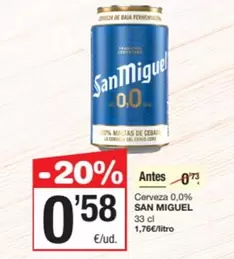 San Miguel - Cerveza 0.0%