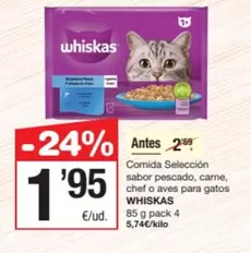 Whiskas - Comida Seleccion Sabor Pescado