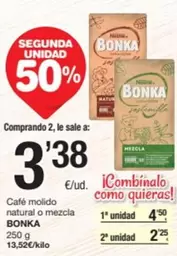 Bonka - Café Molido Natural O Mezcla