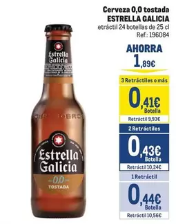 Estrella Galicia - Cerveza 0,0 Tostada