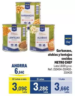 chef select - Garbanzos, Alubias Y Lentejas Cocidas