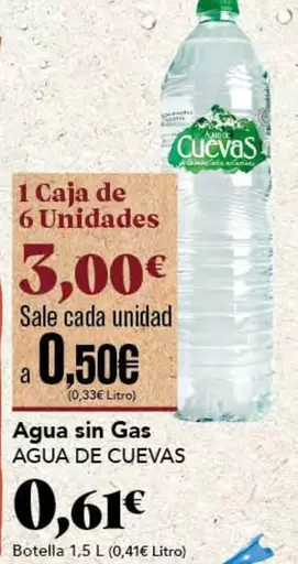 Agua de Cuevas - Agua Sin Gas