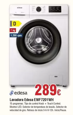 Edesa - Lavadora EWF720LWH