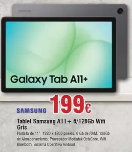 Samsung - Tablet A11+ 6/128gb Wifi Gris