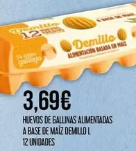 Demillo - Huevos De Gallinas Alimentadas A Base De Maiz