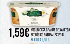 xanceda - Yogur Casa Grande De Xanceda Ecologico Natural