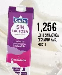 Kaiku - Leche Sin Lactosa Desnatada