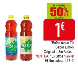 Nestea - Refresco De Té Sabor Limón Original O Sin Azúcar