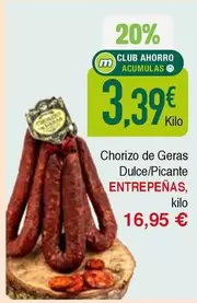 Chorizo De Geras Dulce/picante