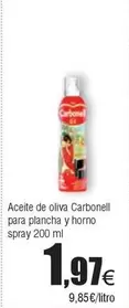 Carbonell - Aceite De Oliva  Para Plancha Y Horno Spray