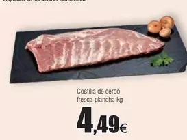 Costilla De Cerdo Fresca Plancha