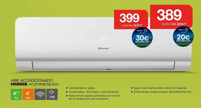 Hisense - Aire Acondicionado L2S18F2 Sabo3