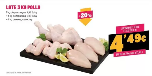 Lote 3 Kg Pollo
