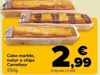Carrefour - Cake Marble, Natur O Chips