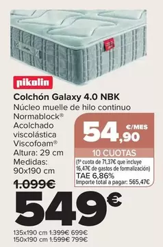 Pikolin - Colchon Galaxy 4.0 NBK