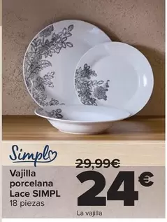 Simpl - Vajilla Porcelana Lace
