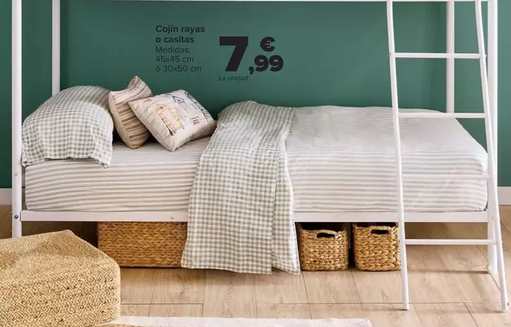 Cojin Rayas O Casitas