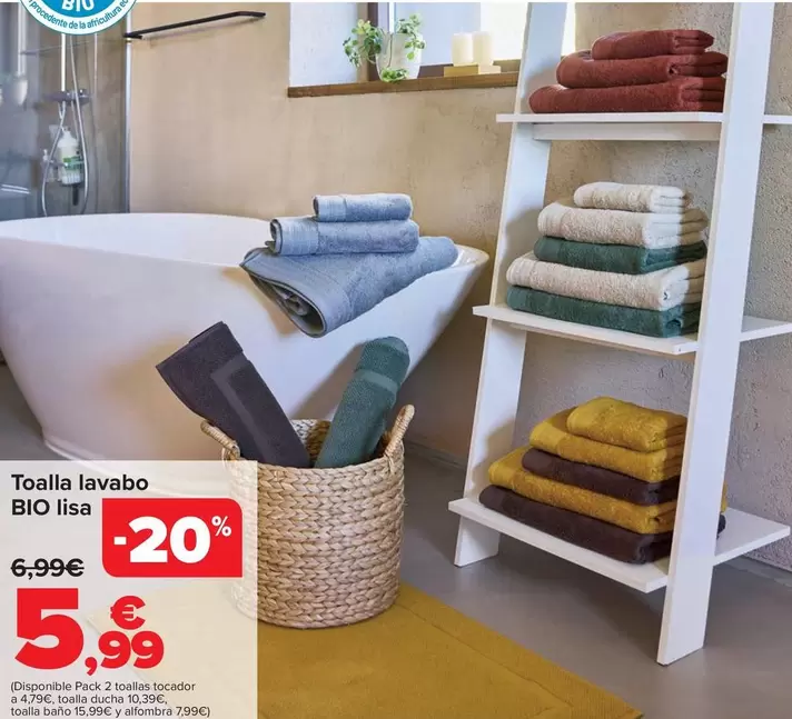 Bio - Toalla Lavabo Lisa