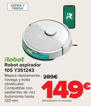 Irobot - Robot Aspirador 105 Y351243