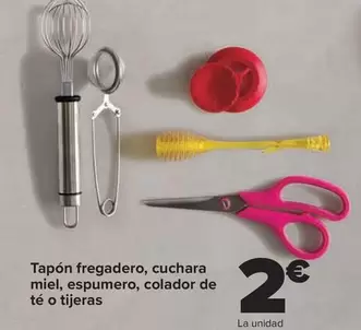 Tapón Fregadero, Cuchara Miel, Espumero, Colador De Té O Tijeras