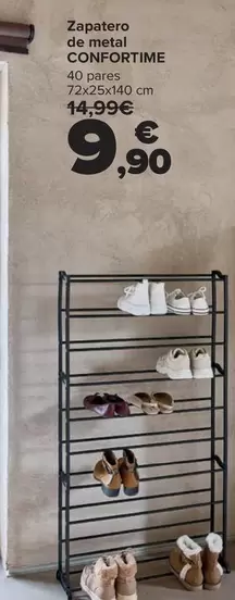 Confortime - Zapatero De Metal 