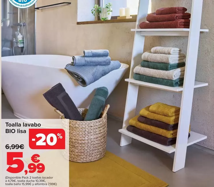 Bio  - Toalla Lavabo Lisa