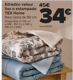 Tex Home - Edredón Velour Liso O Estampado