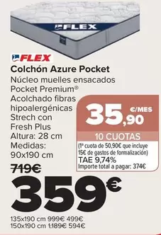 Flex - Colchon Azure Pocket