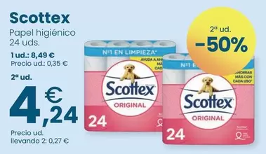 Scottex - Papel Higienico 24 Uds