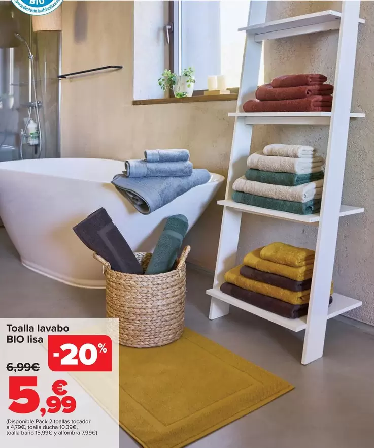 Bio - Toalla Lavabo Lisa