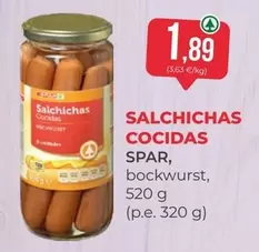 Spar - Salchichas Cocidas