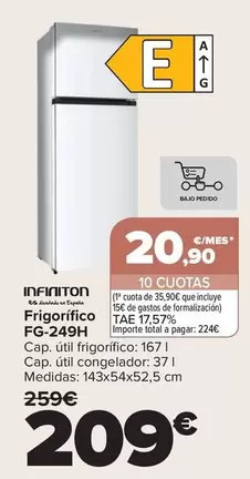 Infiniton - Frigorifico FG-249H