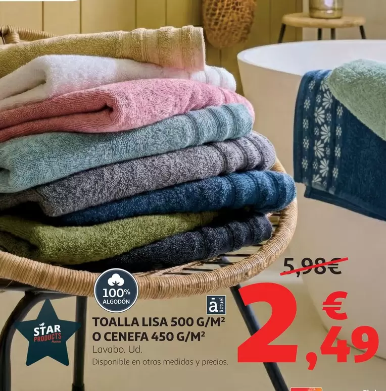 Star - Toalla Lisa 500 G/m O Cenefa 450 G/m2